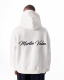 Mandala Shinning Print with 3D Embroidery Hoodie White (5)