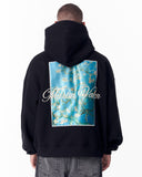 Van Gogh Blossoms Black Oversized Hoodie
