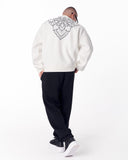 Embroidery Mandala White Oversized Sweatshirt (3)