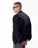 Embroidery Mandala Black Oversized Sweatshirt (9)