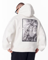 Urban DNA Hoodie Blanc avec Patch Appliqué