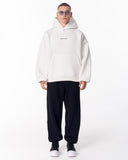 Gothic Depth Applique Patch White Oversized Hoodie (9)