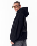 Gothic Depth Applique Patch Black Oversized Hoodie (6)