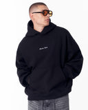 Gothic Depth Applique Patch Black Oversized Hoodie (7)