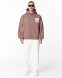 Applique Lace 3D Embroidery Hoodie Brown (11)