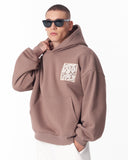 Applique Lace 3D Embroidery Hoodie Brown (8)