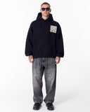 Applique Lace 3D Embroidery Hoodie Black (13)