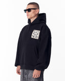 Applique Lace 3D Embroidery Hoodie Black (5)