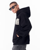 Applique Lace 3D Embroidery Hoodie Black (10)