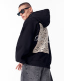 Applique Lace 3D Embroidery Hoodie Black (12)