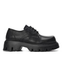 Proto Derby Genuine Leather Black Shoes