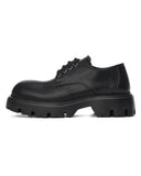 Torque Derby Genuine Leather Black Shoes (5)