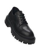 Torque Derby Genuine Leather Black Shoes (3)