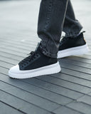 MonoFlux High Sole Elastic Scuba Fabric Sneakers