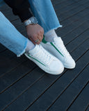 Axino Men's Casual White Sneakers With Green Details (7)