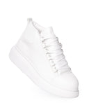 Men’s High Top Sneakers Shoes White (4)