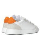 Rool Court Leather Sneakers in White Orange (4)