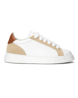 Damen Rool Court Leder-Sneaker in Beige