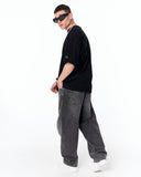 Men's Extra Oversized Basic Black T-shirt styled for modern casual outfits
