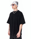 Because Text Print Oversized Black T-Shirt for modern streetwear outfits