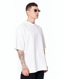 Follow The Stream Oversized White T-Shirt with handwritten style lettering