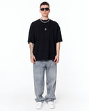 Namaste Streetwear Oversized Black T-Shirt with relaxed urban outfit styling