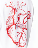 T-shirt bianca oversized No Heart Graphic