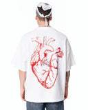 T-shirt bianca oversized No Heart Graphic