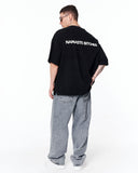 Namaste Streetwear Oversized Black T-Shirt with bold typography artwork