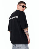 Namaste Streetwear Oversized Black T-Shirt for casual denim styling