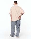 T-shirt beige oversize Utility Pocket