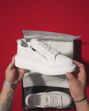 Chunky Sneakers Designer Zipper Shoes White