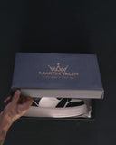 Men's Bicolor High Sneakers in Green-White