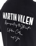 "Slogan" Men’s Oversized Printed Designer T-shirt in Black with a relaxed silhouette and wide short sleeves