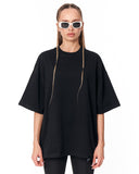 Follow The Stream Black Oversized T-Shirt in relaxed oversized fit