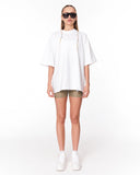 Follow The Stream White Oversized T-Shirt with contrast black print