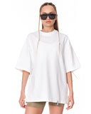 Follow The Stream White Oversized T-Shirt for streetwear outfits