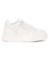Full white high sneakers