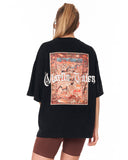 Heritage Fusion Black Oversized T-shirt with relaxed oversized cut
