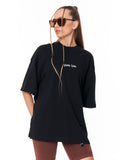 Heritage Fusion Black Oversized T-shirt with colorful heritage back print