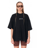 Heritage Fusion Black Oversized T-shirt with detailed vintage graphic print
