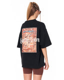 Heritage Fusion Black Oversized T-shirt with large back artwork panel