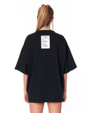 Jedi Delivery Print Oversized Black T-shirt with back delivery label print