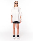 Jedi Delivery Print Oversized White T-shirt in soft cotton streetwear style