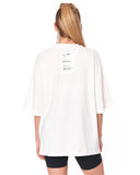 Jedi Delivery Print Oversized White T-shirt for women’s streetwear outfits