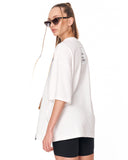 Jedi Delivery Print Oversized White T-shirt with back delivery label print