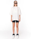 Mandala Shining Print with 3D Embroidery White T-shirt front view