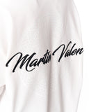 Mandala Shining Print with 3D Embroidery White T-shirt with back print