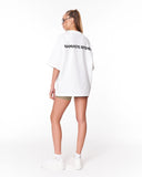 Namaste Streetwear White Oversized T-Shirt with statement typography detail