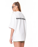 Namaste Streetwear White Oversized T-Shirt with black slogan print